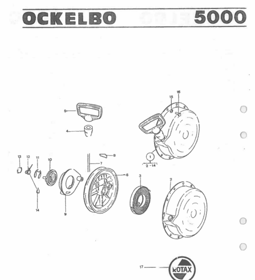 Reservdelslista Ockelbo 5000 1987