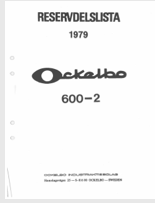 Reservdels lista Ockelbo 602 1979